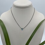 Kione’s Prism Jewelry Solitaire Apatite + Oxidized Sterling Silver Necklace