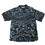 Mission Zero Men’s ReLoved Aloha Shirt - Tommy Bahama - 100% Silk Koi Print - M