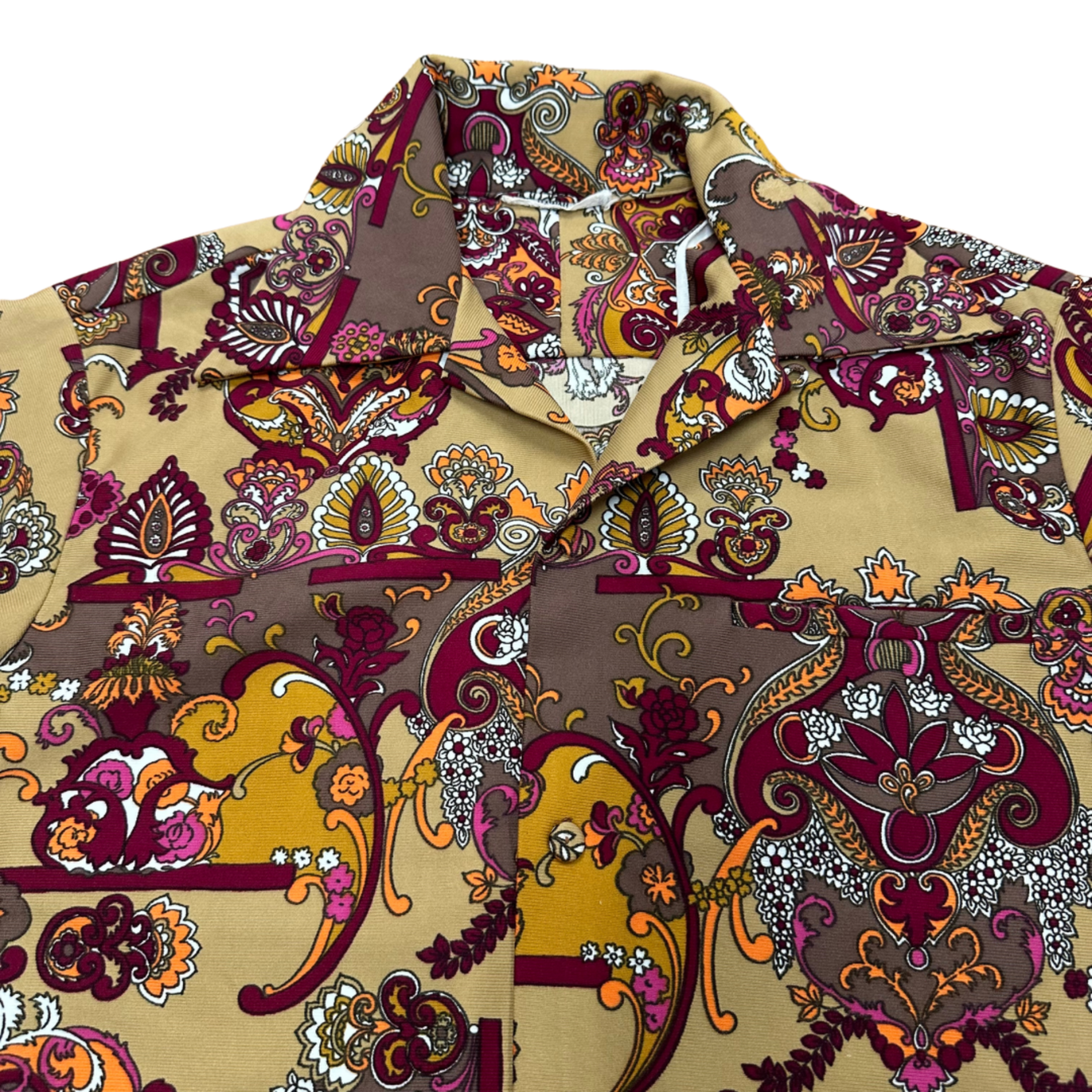 Mission Zero Men’s Vintage Aloha Shirt - Large - Hawaii Nei - ‘70s Party Paisley
