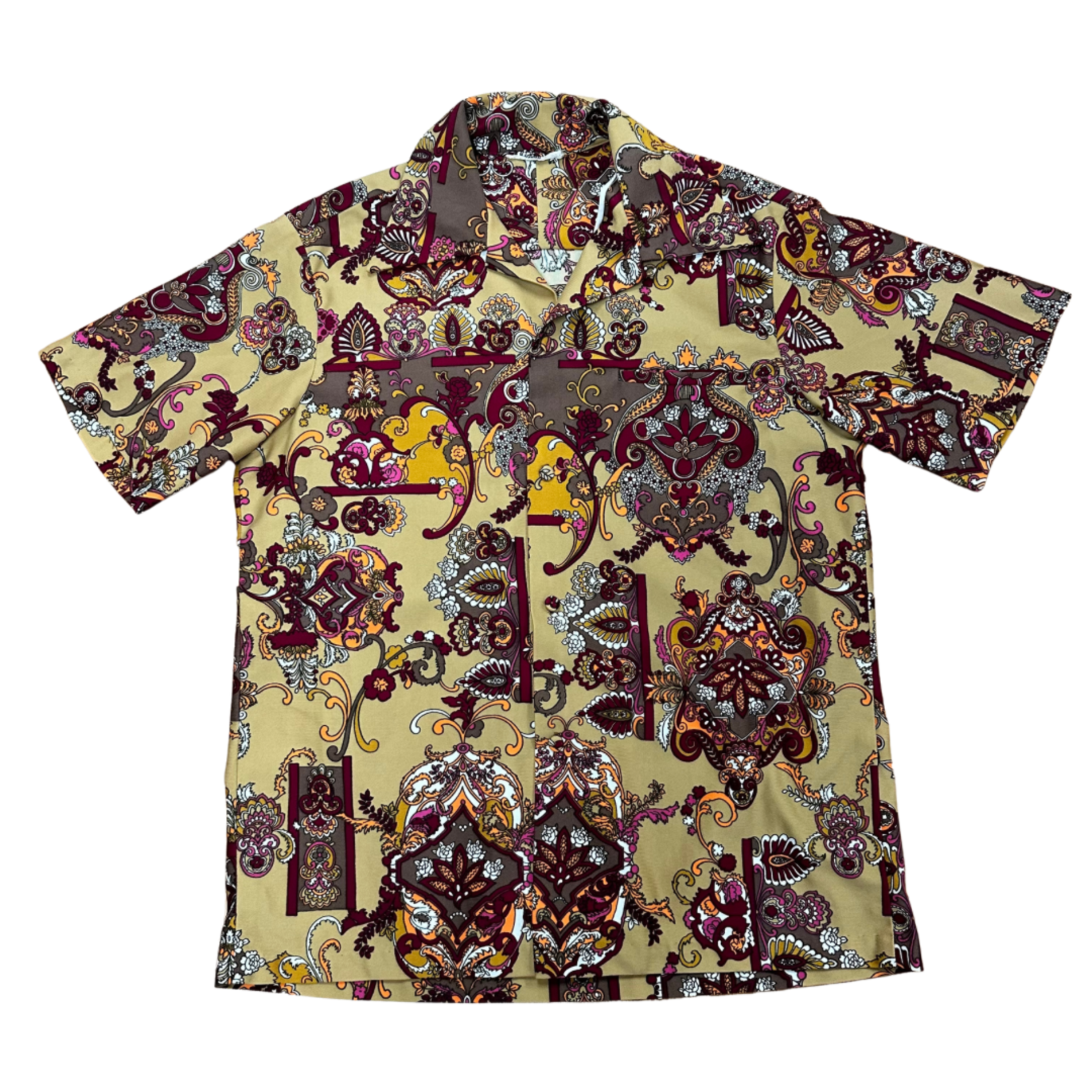 Mission Zero Men’s Vintage Aloha Shirt - Large - Hawaii Nei - ‘70s Party Paisley