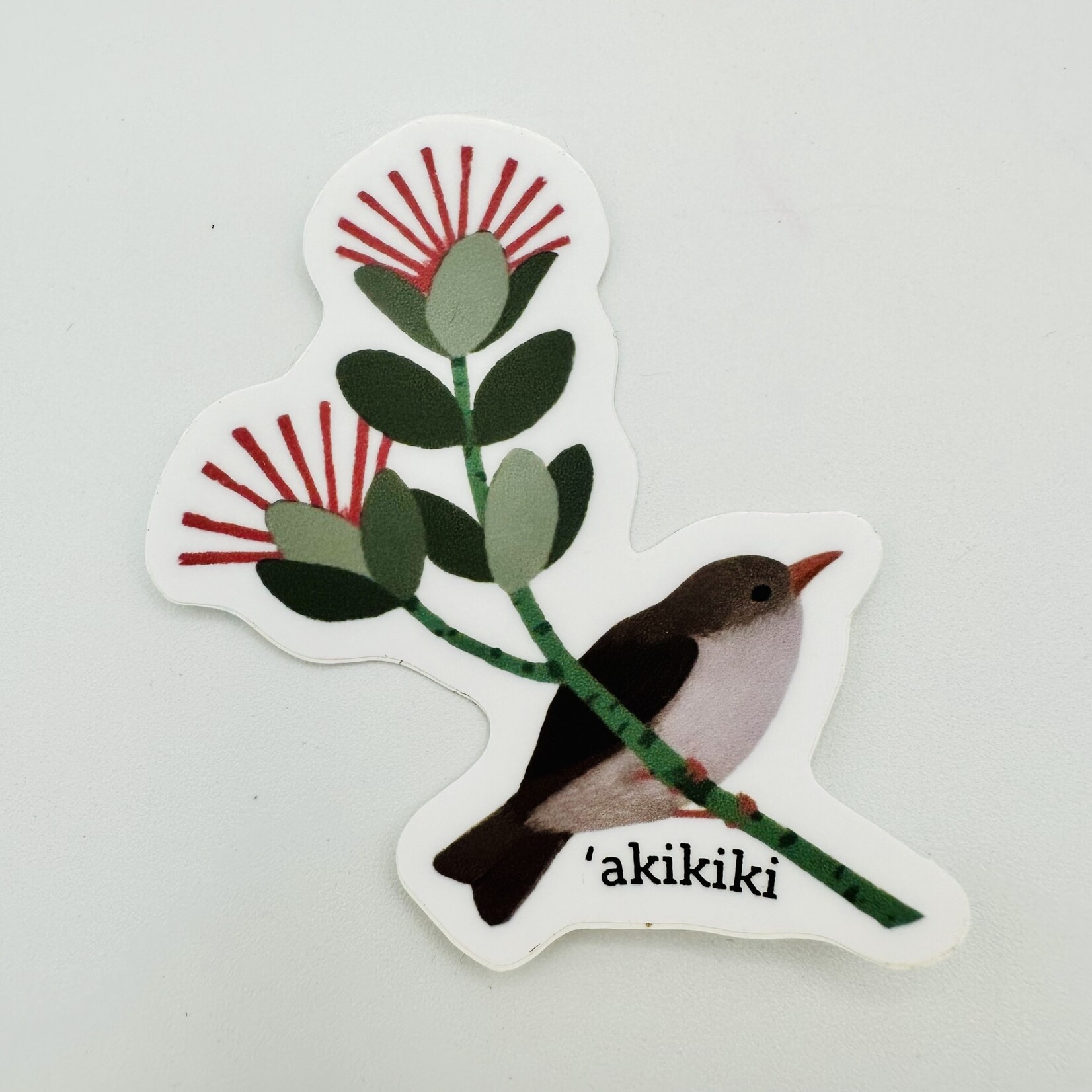 Kaua'i Forest Bird Recovery Project ‘Akikiki on Ohia Sticker