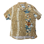Mission Zero Men’s Vintage Aloha Shirt - Jam’s World - Gold Tiki Medium