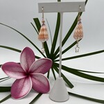 Shell Of A Life Tessellate Cone Shell + Coral Pink Bead + GF Star Earrings