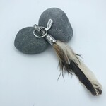 Puka Surf Co. Hawaii Real Kauai Chicken Feather Keychain #045
