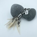 Puka Surf Co. Hawaii Real Kauai Chicken Feather Keychain #052