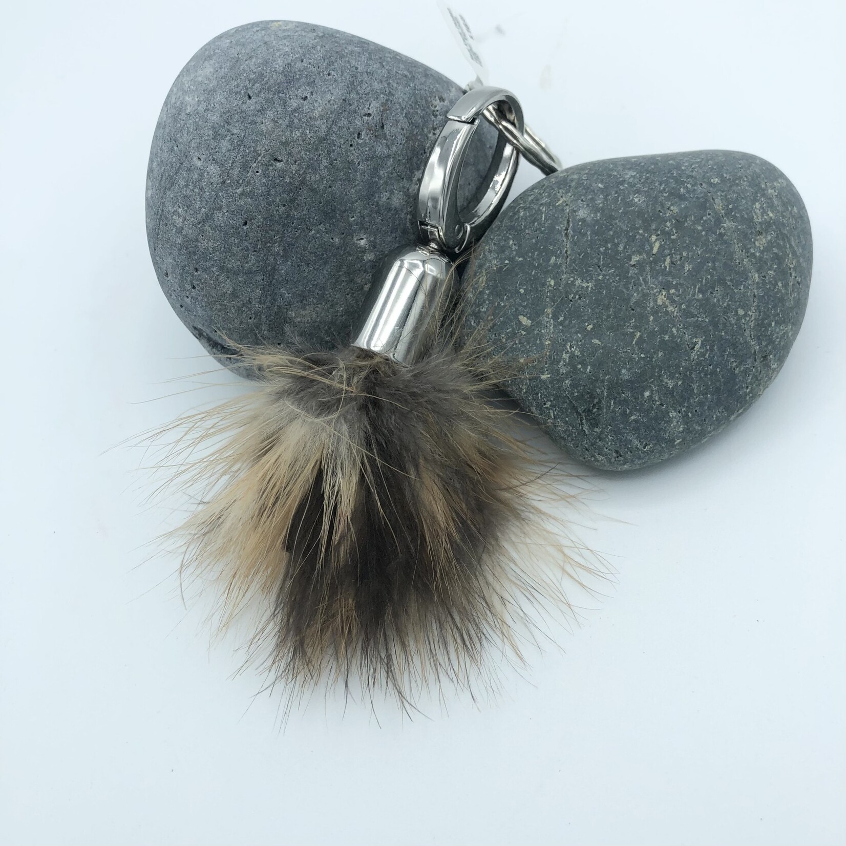 Puka Surf Co. Hawaii Real Kauai Chicken Feather Keychain #053