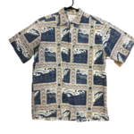 Mission Zero Men's Vintage Aloha Shirt - Artist Dietrich Varez for Reyn Spooner - Lg - Canoe