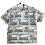 Mission Zero Men's Vintage Aloha Shirt - Artist Dietrich Varez for Reyn Spooner - Lg - Scenery