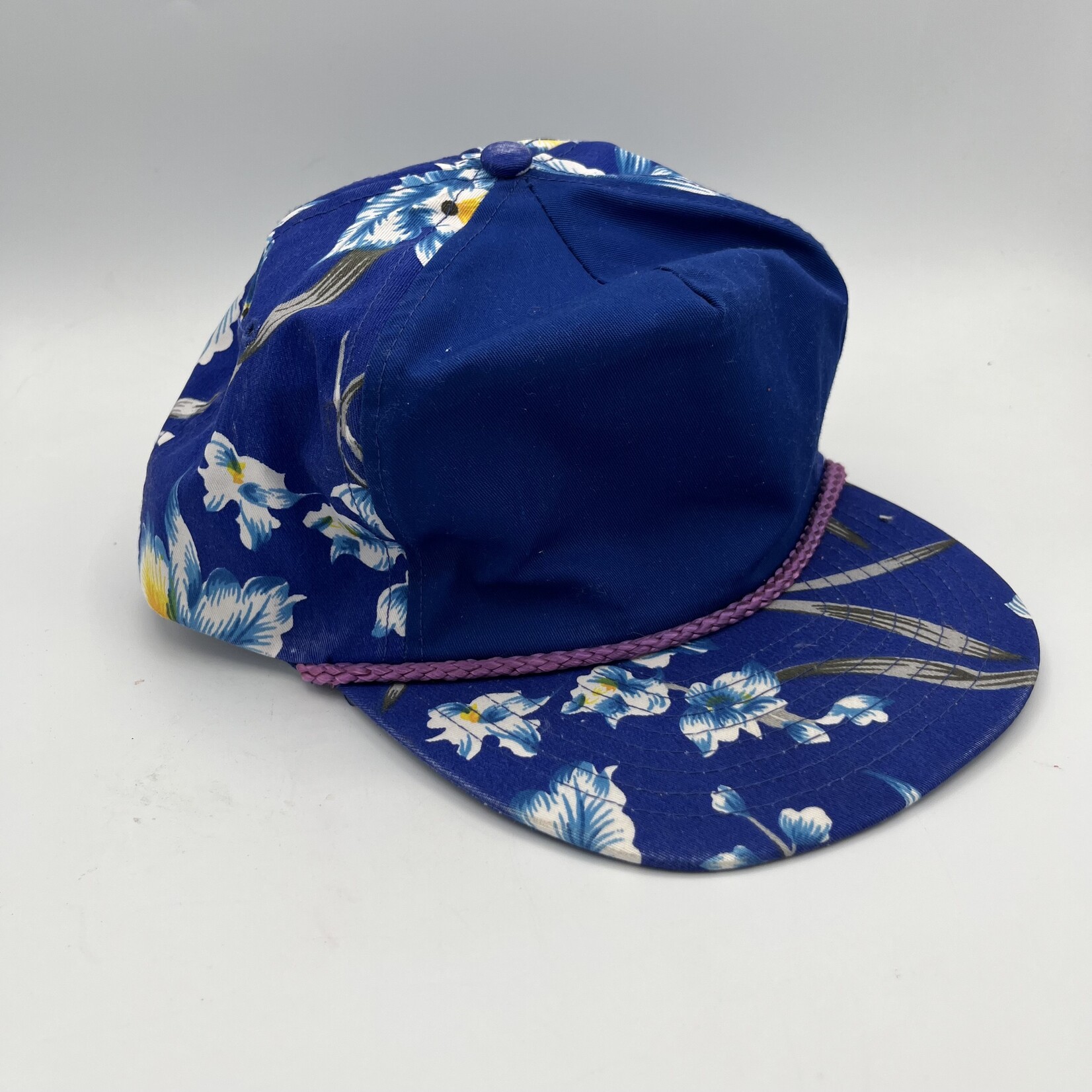 Mission Zero Vintage SnapBack Hat - Blue Flower Hat