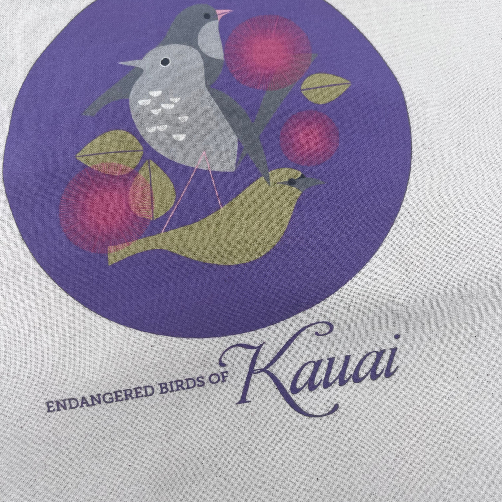 Kaua'i Forest Bird Recovery Project Kauai'i Forest Endangered Birds Muslin tote bag