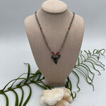 Shell Of A Life Shark Tooth + Laboradite + Pink Quartz Necklace