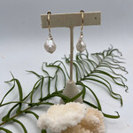 Shell Of A Life Baroque Pearl Hoop Earrings