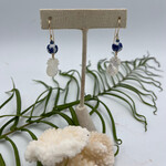 Shell Of A Life Pineapple MOP + Vintage Ceramic Bead Earrings