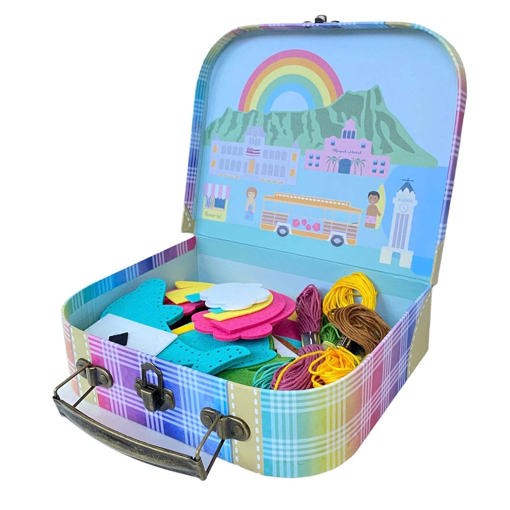 Sugar Skull ALOHALAND Felt Sewing Kit