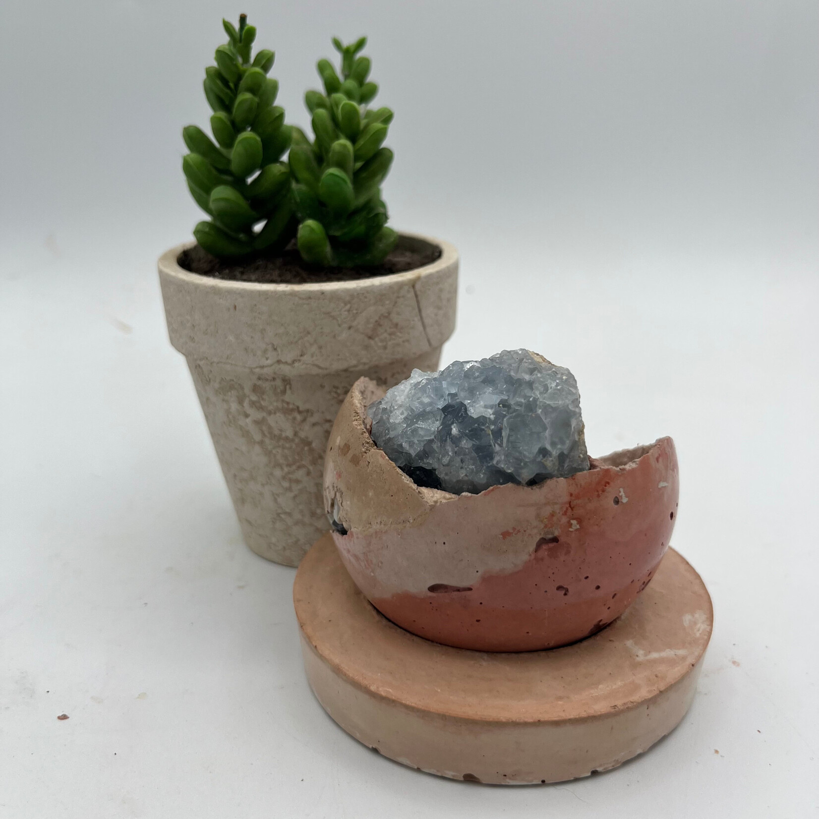 Little McKfarm 2pc Celestite Planter Small