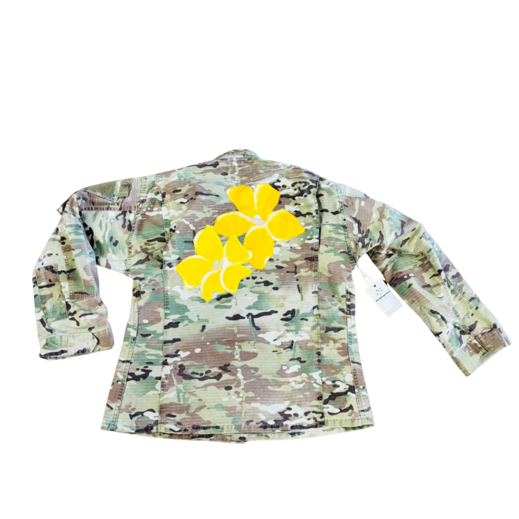 The HK Experience Upcycled Camo Jacket - Puakenikeni - L