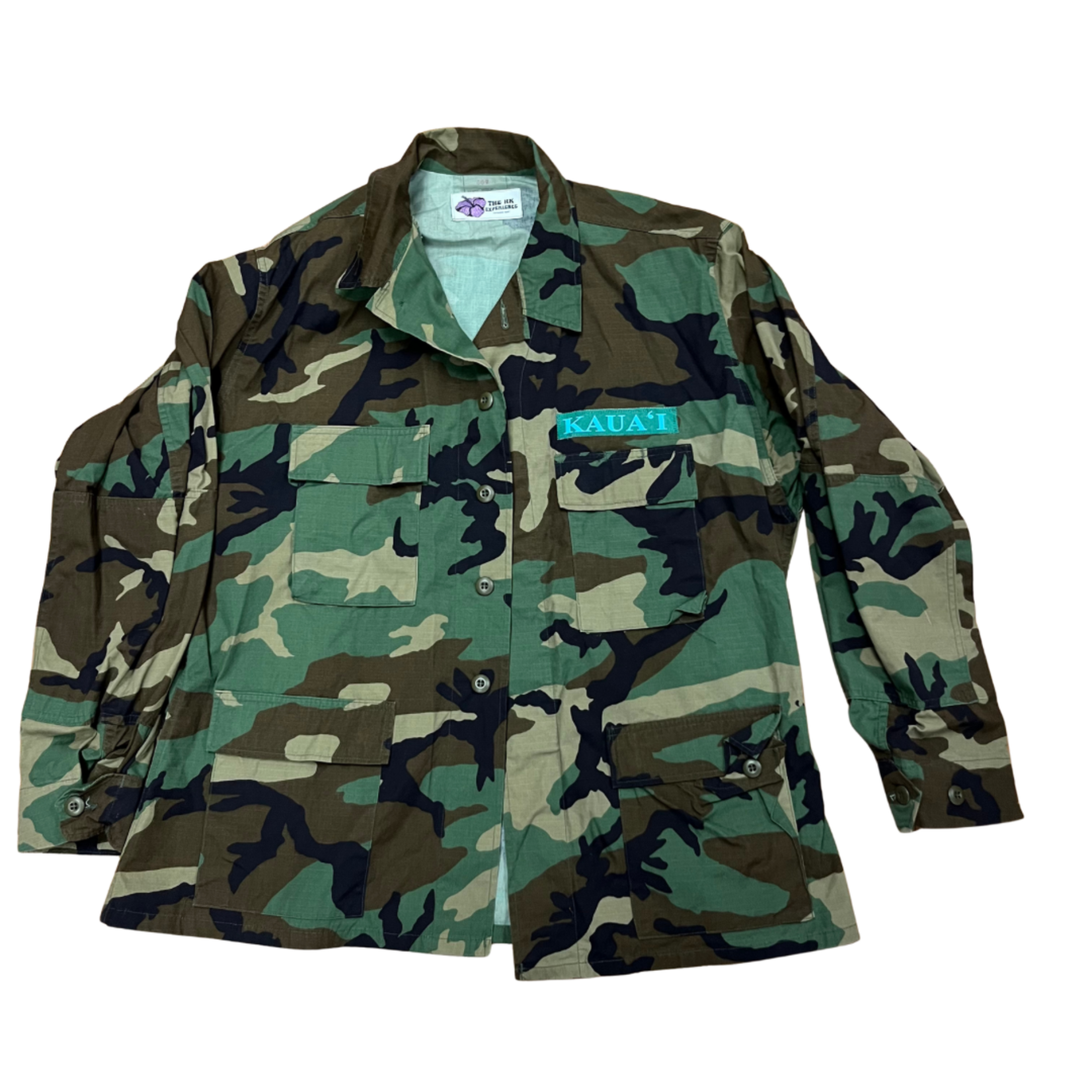 The HK Experience Upcycled Camo Jacket - 'Opihi -XL