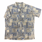 Mission Zero Vintage Aloha Shirt Men’s - Jade Fashions - XL - Ulua and Island Blocks