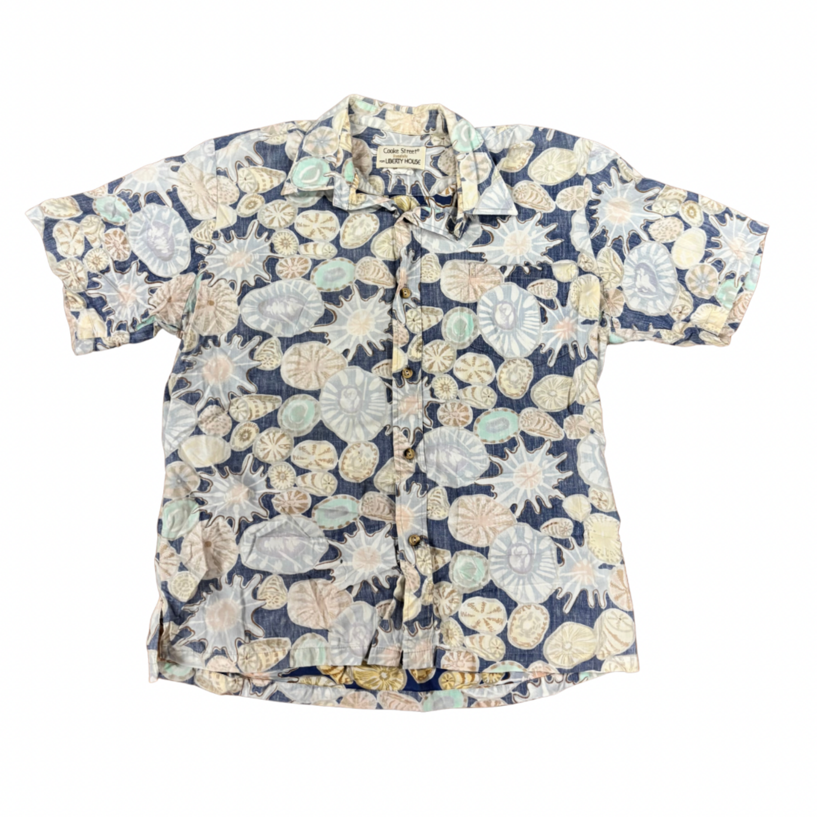 Mission Zero Men’s Vintage Aloha Shirt  M - Shells