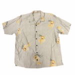 Mission Zero ReLoved Men’s Aloha Shirt Tommy Bahama XL - 75% silk yellow orchid