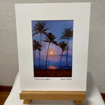 Susan Carlisle Kaua’i Beaches - Single Art Notecard w/ Envelope Moonrise Over Kapa’a