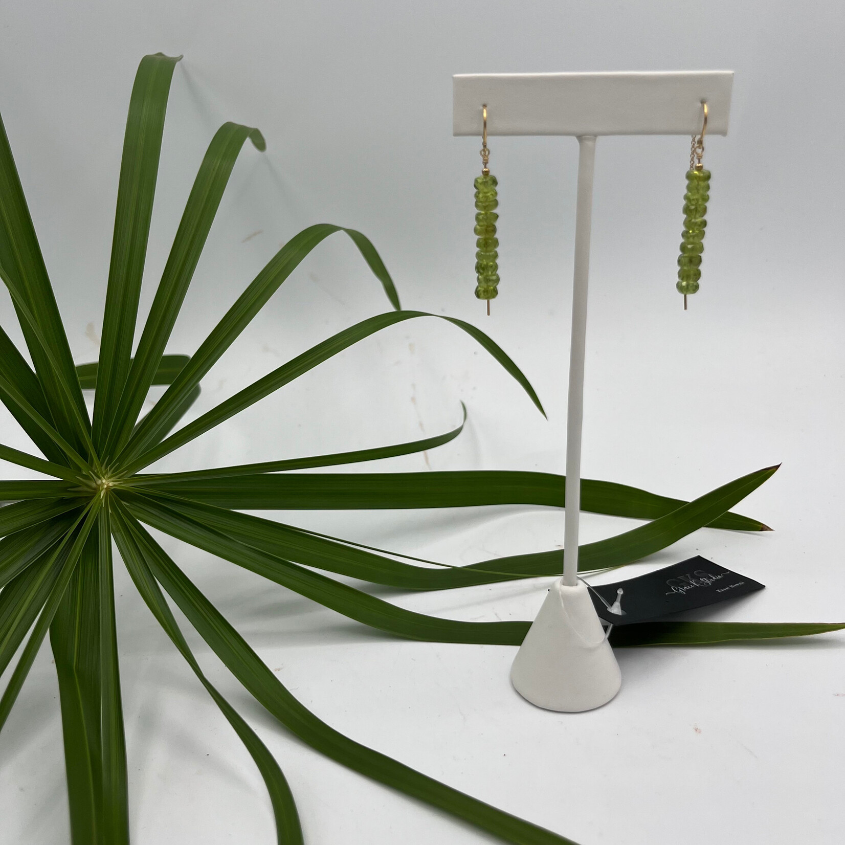 Shell Of A Life GKS Peridot Threader Earrings - GF