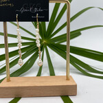 Shell Of A Life GKS FW Pearl + Cubic Zirconia Threader Earrings GF