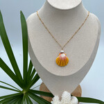 GKS - Grace K Studio GKS Sunrise Shell + Pukas Satellite Chain Necklace - 18”