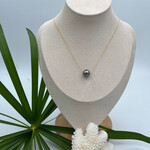 GKS - Grace K Studio GKS Floating Tahitian Pearl 10mm Necklace GF - 17”