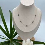 GKS - Grace K Studio GKS Five Tahitian Keshi Pearl Necklace GF - 17”