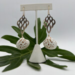 Shell Of A Life Hieroglyph Shell + MOP Lattice Earrings