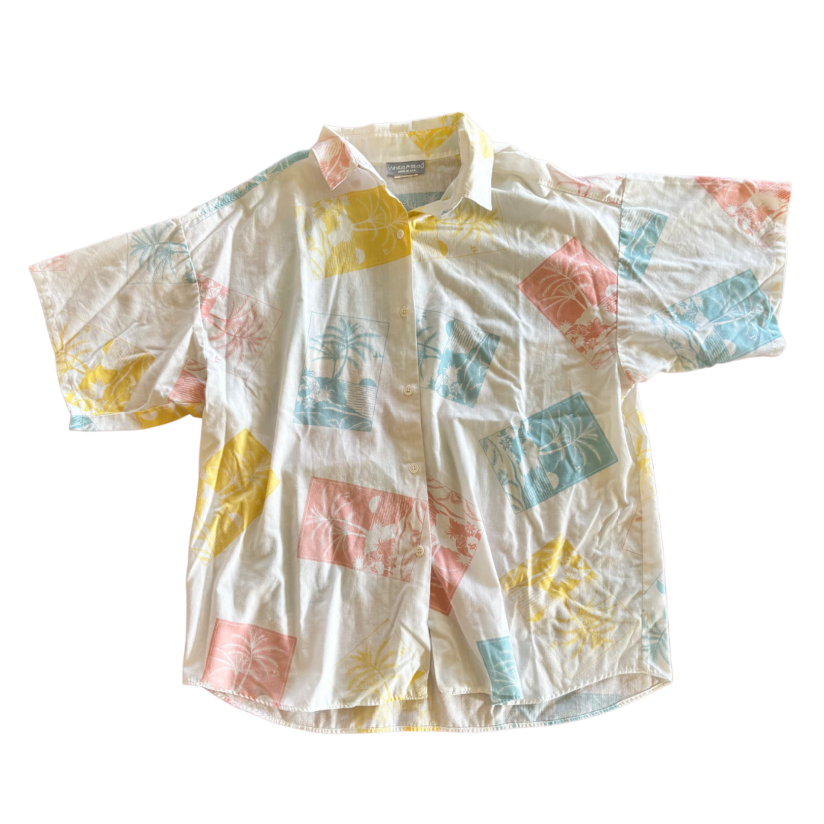 Mission Zero Women’s Vintage Top - White Stag - Medium - Postcard Stamp