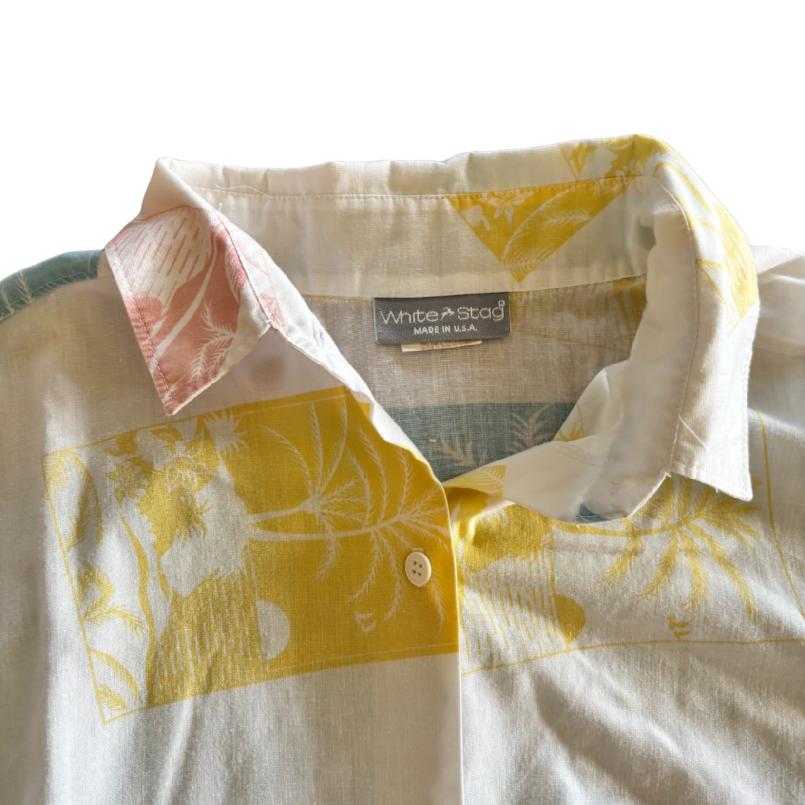 Mission Zero Women’s Vintage Top - White Stag - Medium - Postcard Stamp