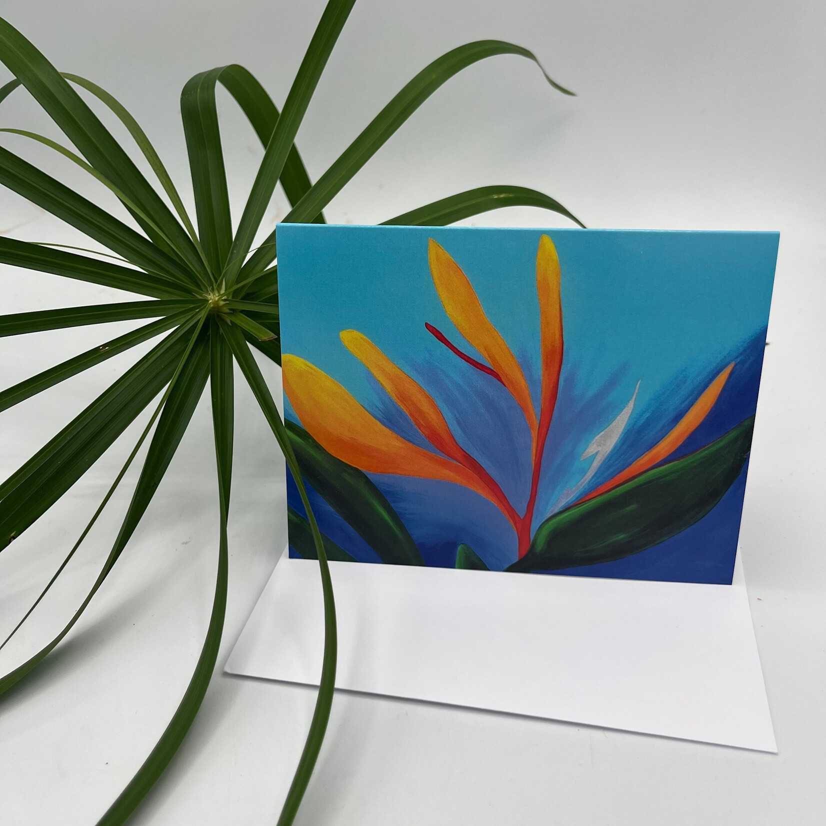 Piazza Art Bird of Paradise @Piazza.Art Card 4 1/2" x 5 1/2"