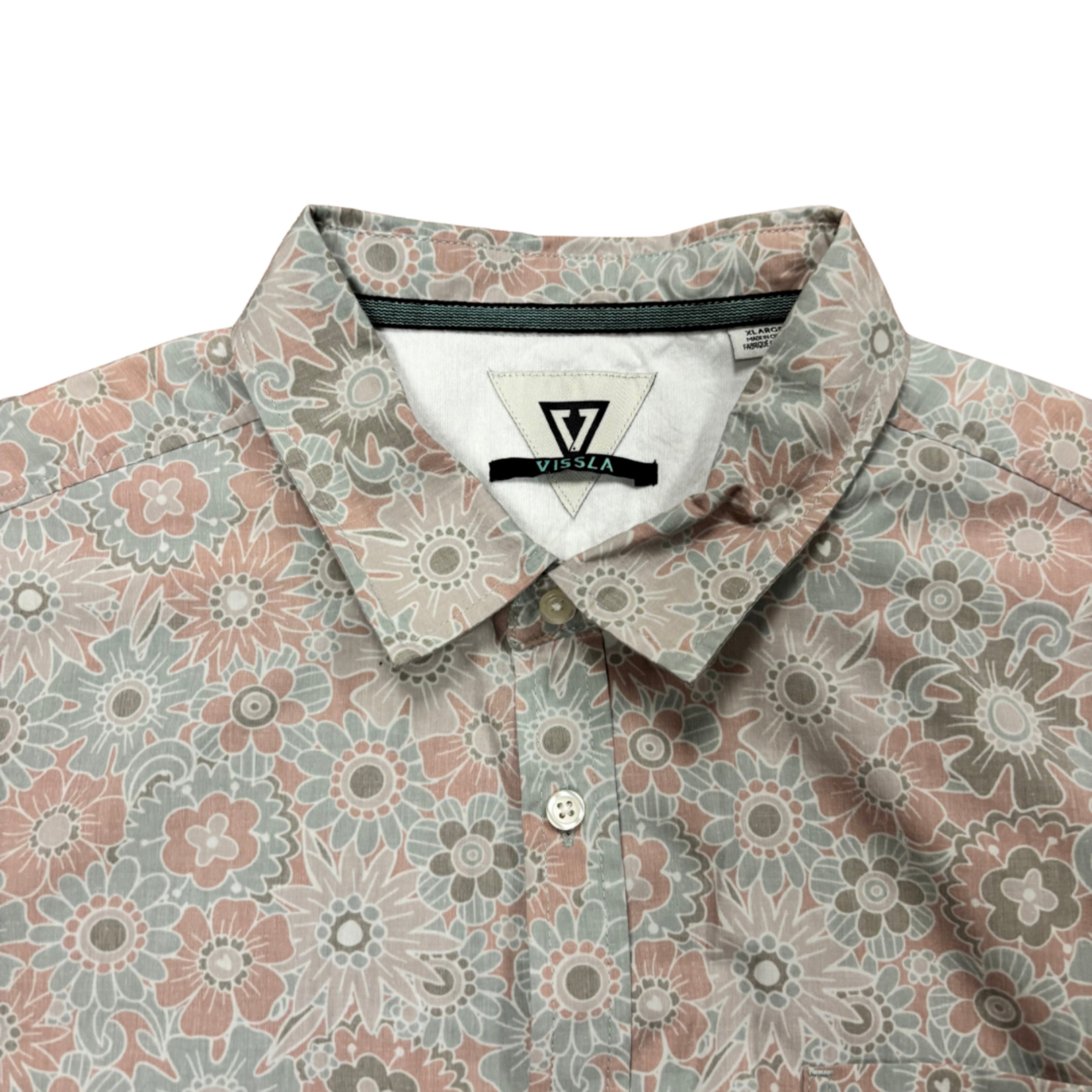 Mission Zero ReLoved Men's Aloha Shirt - Vissla - Flowers - XL