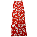 Mission Zero Women’s Vintage Dress - Made in Hawaii (Deadstock)- Red White  Hibiscus - Small