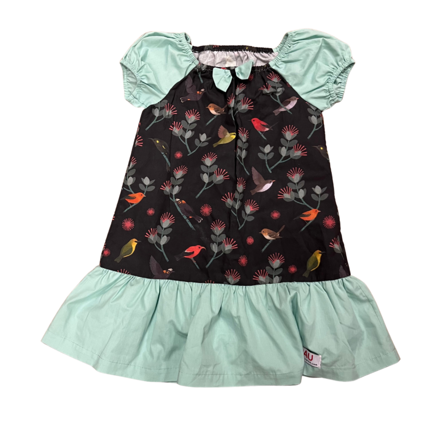 Kaua'i Forest Bird Recovery Project Keiki Girls/Toddler Forest Bird Dress - Black & Green