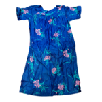 Mission Zero Women’s Vintage Dress - Paradise Found- Blue Mu’umu’u - M