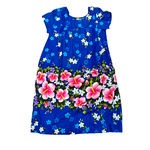 Mission Zero Women's Vintage Dress - Small - Ui-Maikai - Blue Hibiscus