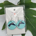 Piazza Art Flying Nene Piazza Art Stainless Steel Circle  Earrings