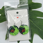 Piazza Art Magical Monarch Piazza Art Stainless Steel Circle Earrings