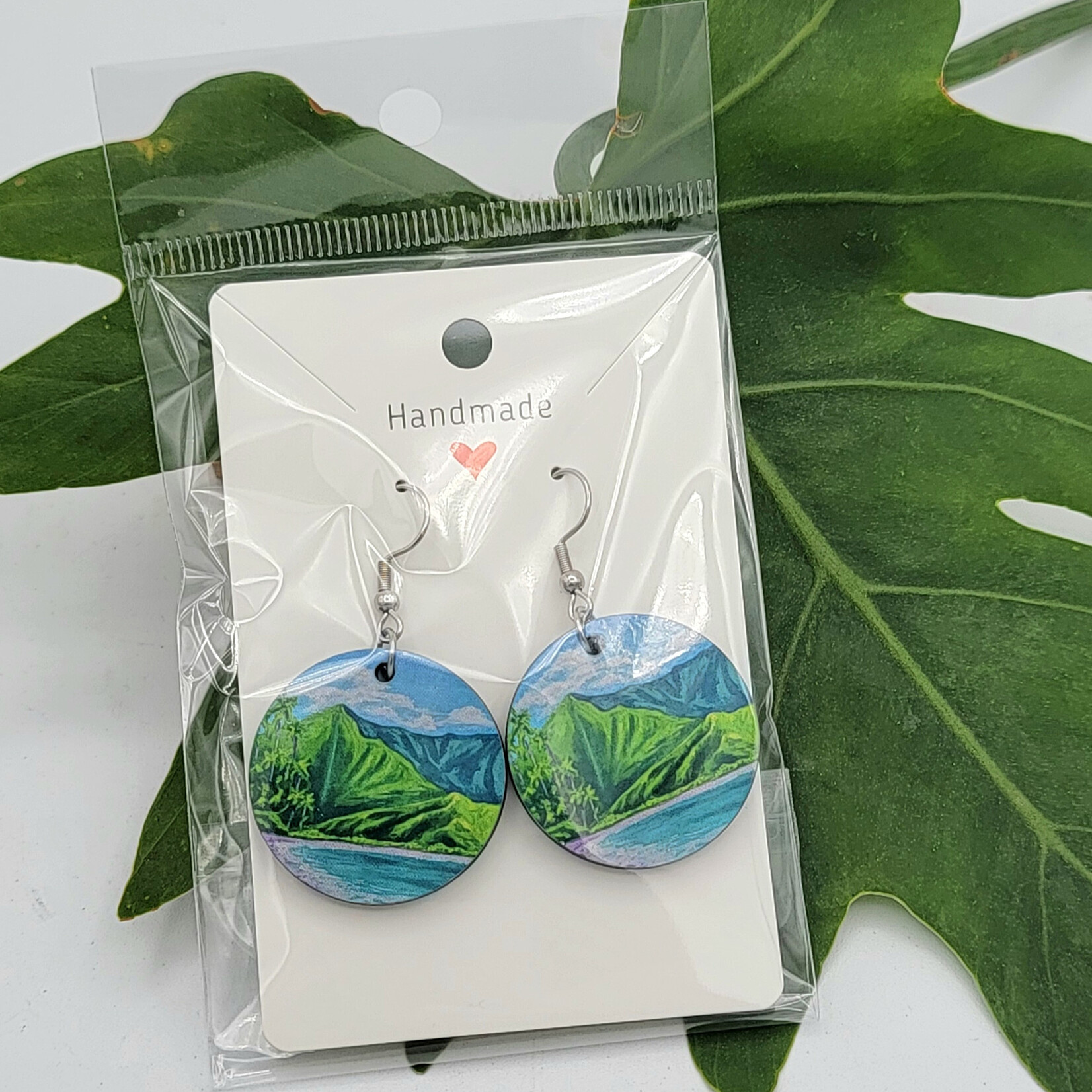Piazza Art Hanalei Bay Piazza Art Stainless Steel Circle  Earrings