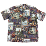 Mission Zero Men’s Reloved Aloha Shirt - Reyn Spooner - Mele Kalikimaka Paddle Board - Lg
