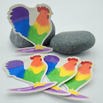 Piazza Art Rooster @Piazza.Art Vinyl Sticker 3”