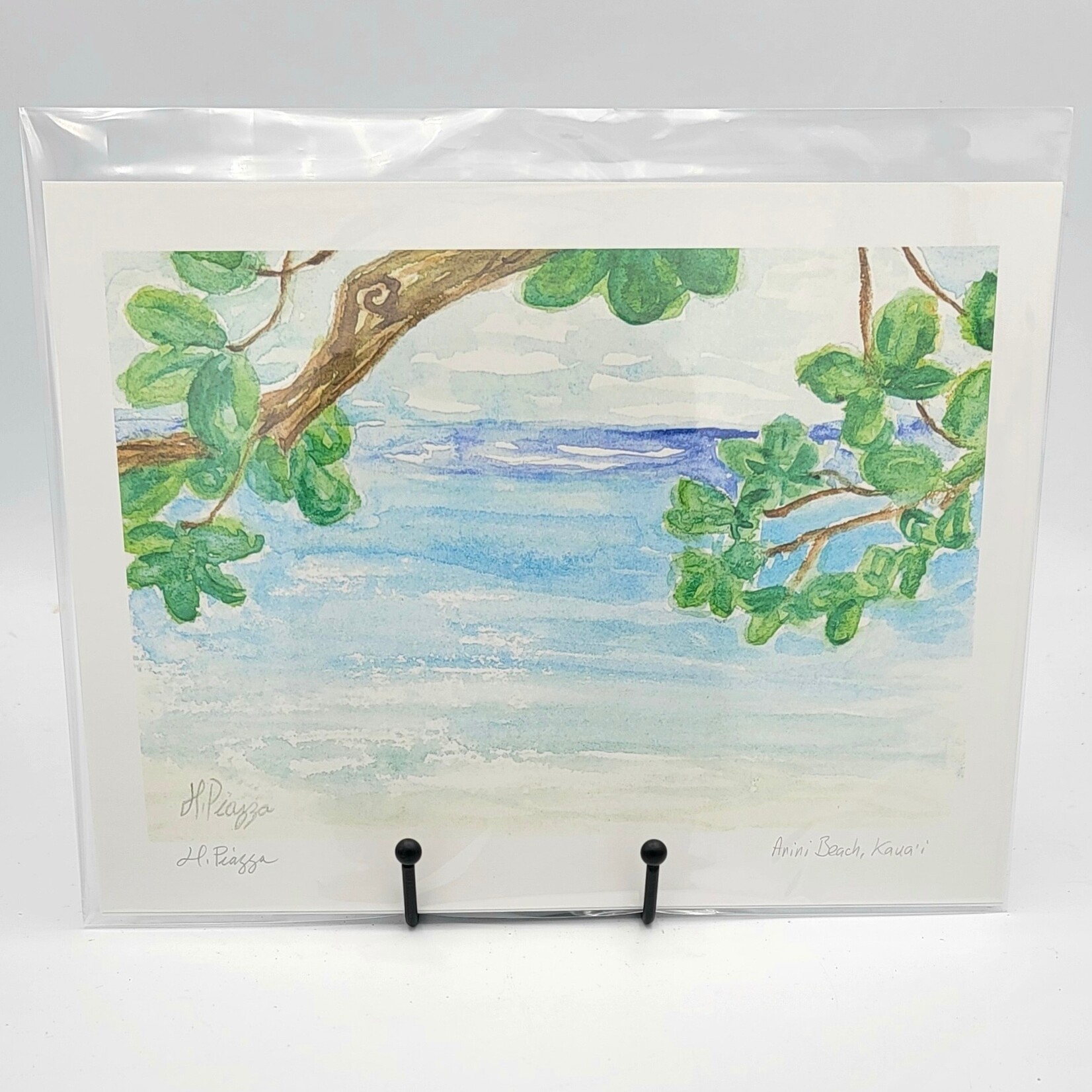 Piazza Art Anini Beach @Piazza.Art Signed Print 8” x 11” Med