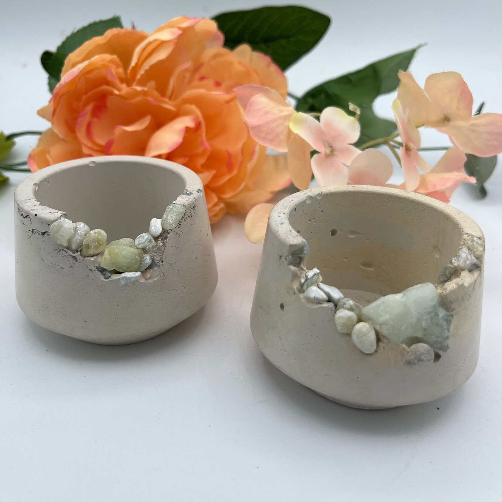 Little McKfarm Tea Planter Small w/ Various Crystals and Stones - Each Unique