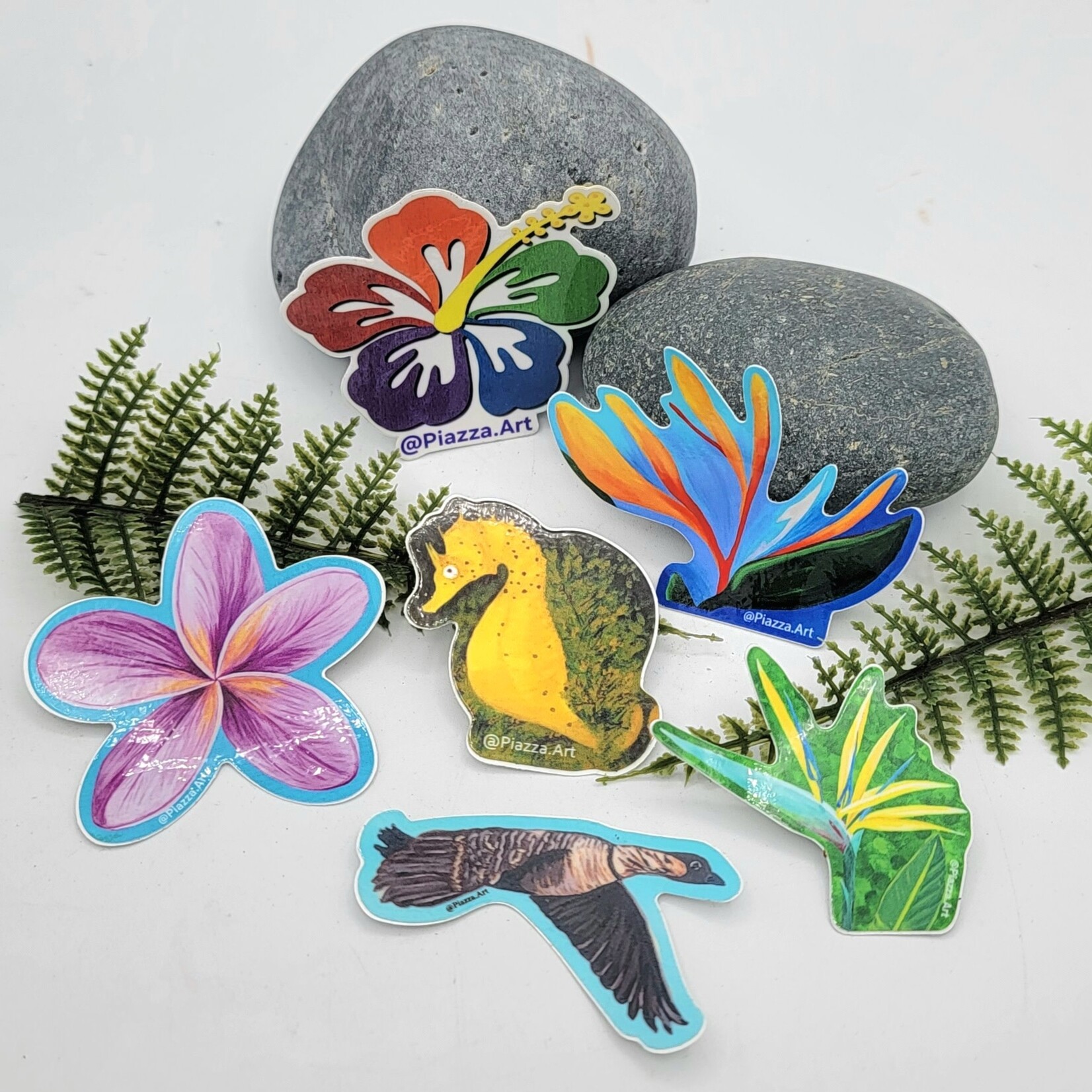 Piazza Art Assorted Piazza Art Vinyl Sticker - Small 1-2 1/2”