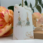 Little McKfarm Aquamarine Teardrop GP Earrings