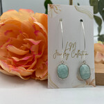 Little McKfarm Amazonite Silver Plated Earrings