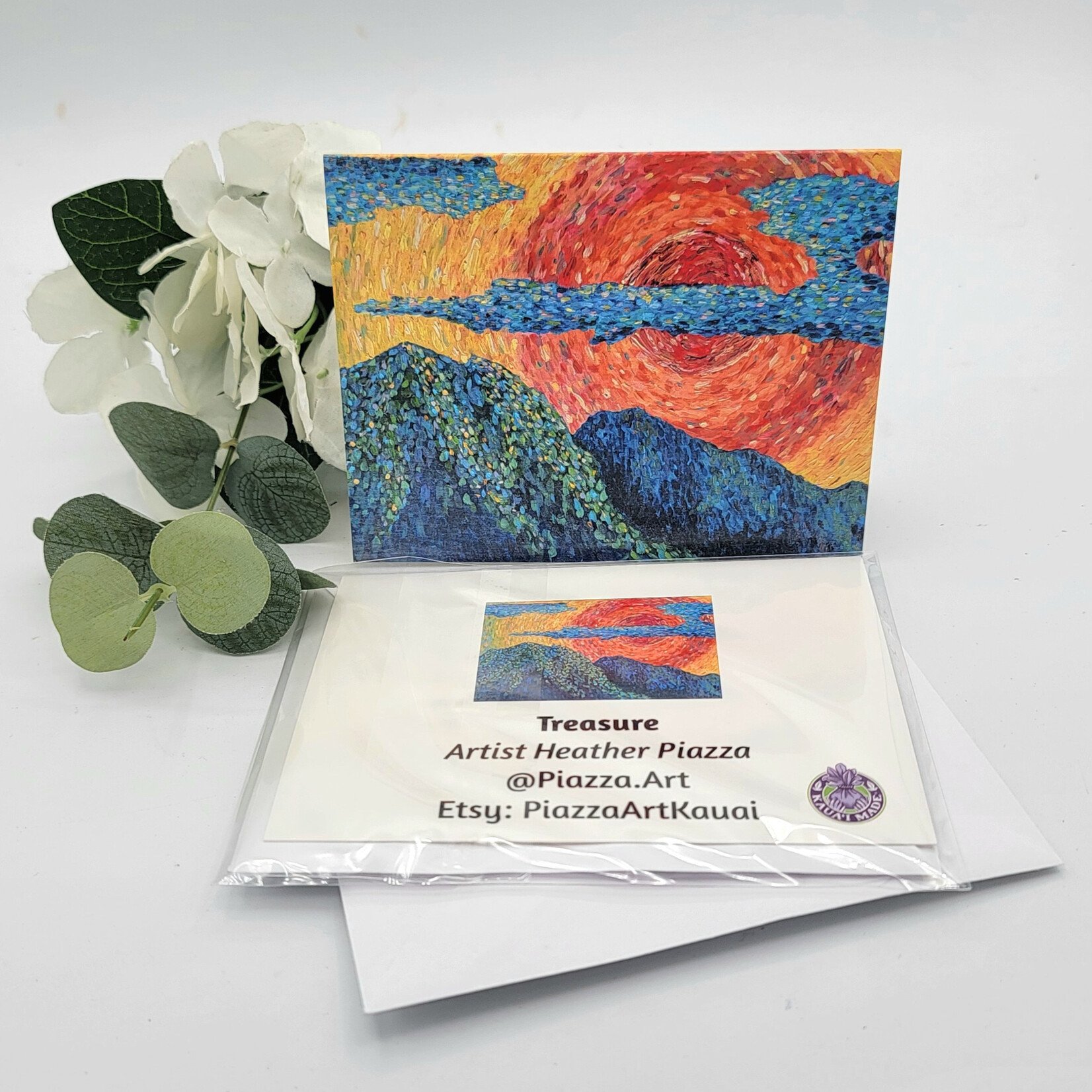 Piazza Art Treasure @Piazza.Art Card 4 1/2” x 5 1/2”